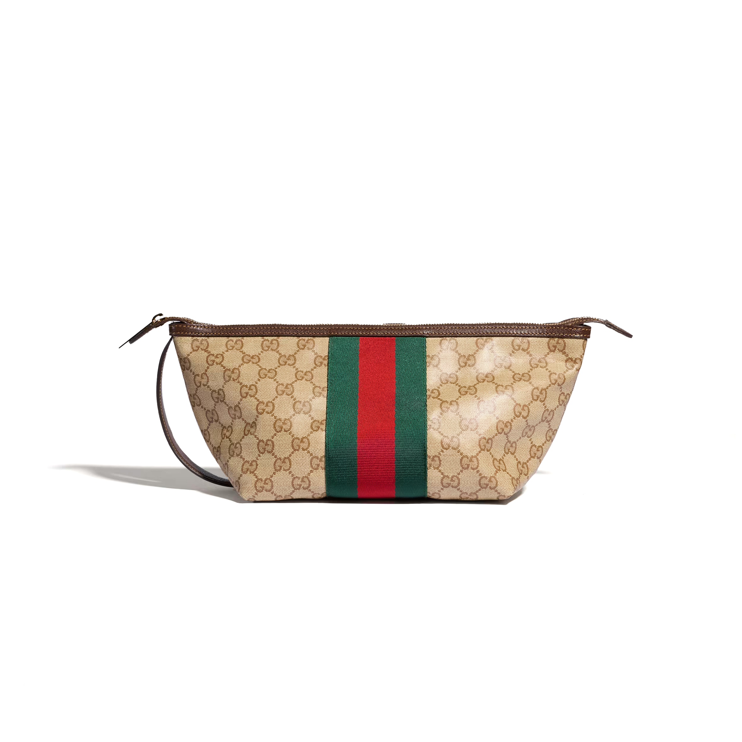 GUCCI SMALL GG TOILETRY CASE WITH WEB 875159 (21.5*16*13.5cm)